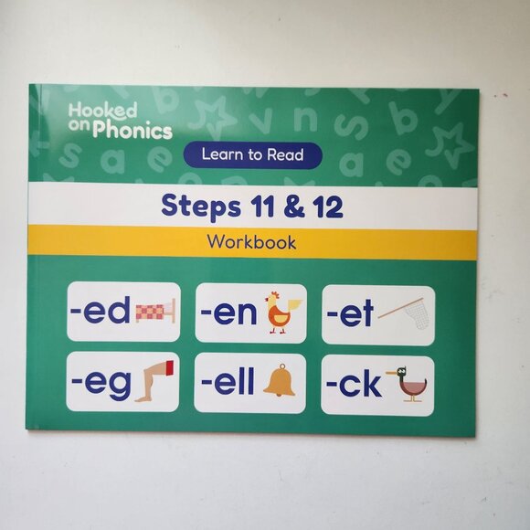 Hooked On Phonics Learn To Read Set w Workbook books & Stickers Steps 11 & 12 - Picture 2 of 8